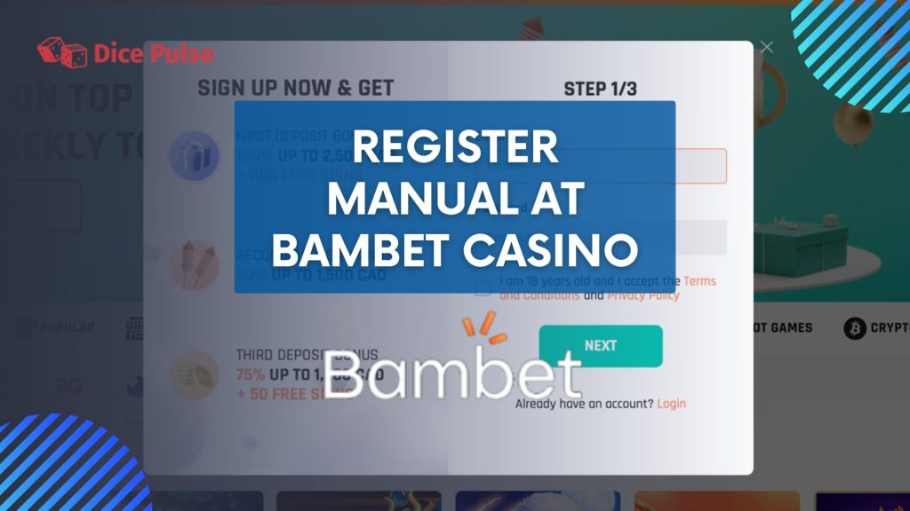 Register Manual at Bambet Casino