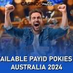 A vibrant casino scene featuring various pokies machines in Australia, showcasing the excitement of gaming in 2024